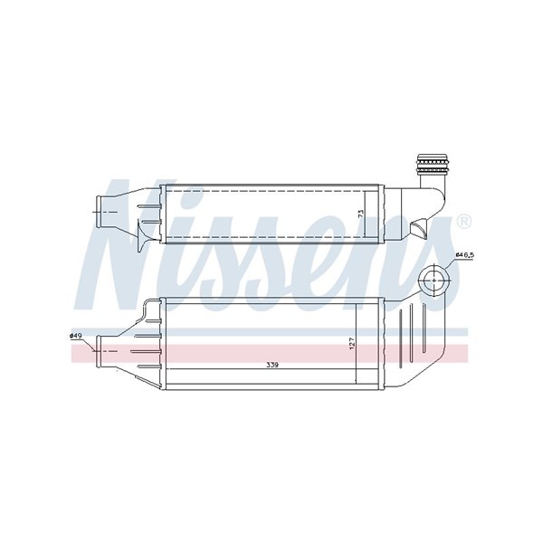 Intercooler Nissens 96694 NISSENS