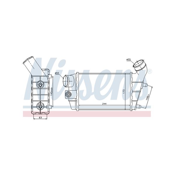 Intercooler Nissens 96698 NISSENS Intercooler Nissens 96698 NISSENS