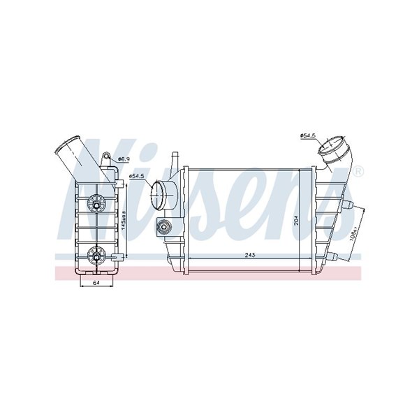 Intercooler Nissens 96699 NISSENS Intercooler Nissens 96699 NISSENS