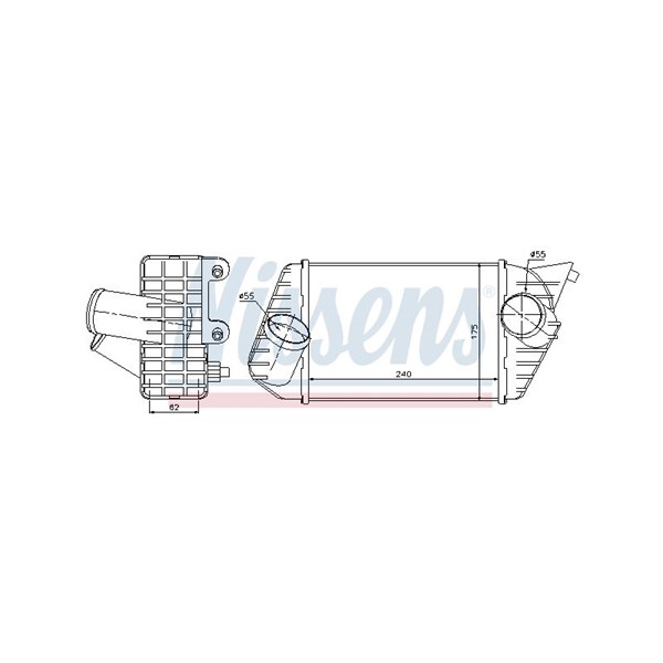 Intercooler Nissens 96700 NISSENS Intercooler Nissens 96700 NISSENS