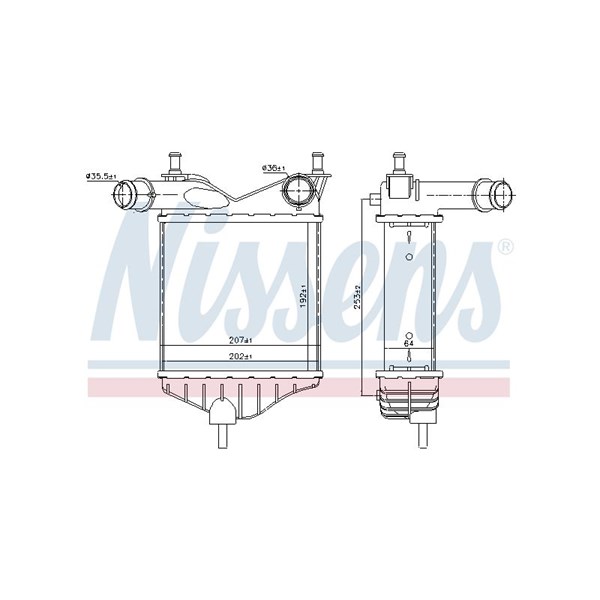Intercooler Nissens 96703 NISSENS Intercooler Nissens 96703 NISSENS