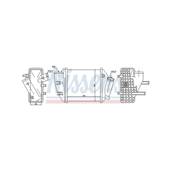 Intercooler Nissens 96708 NISSENS Intercooler Nissens 96708 NISSENS