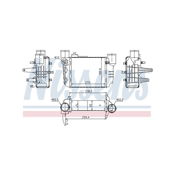 Intercooler Nissens 96709 NISSENS Intercooler Nissens 96709 NISSENS