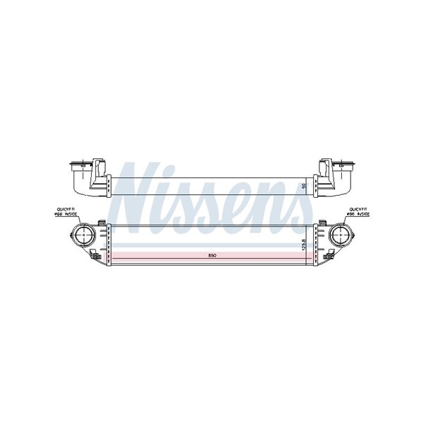 Intercooler Nissens 96714 NISSENS Intercooler Nissens 96714 NISSENS