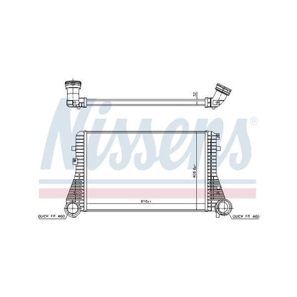 Intercooler Nissens 96715 NISSENS