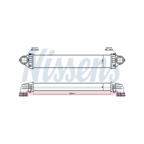 Intercooler Nissens 96716 NISSENS Intercooler Nissens 96716 NISSENS
