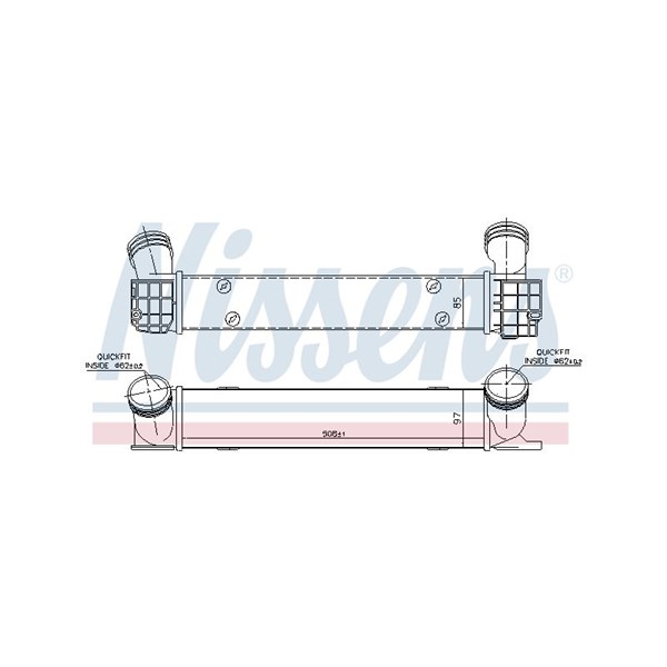 Intercooler Nissens 96725 NISSENS Intercooler Nissens 96725 NISSENS