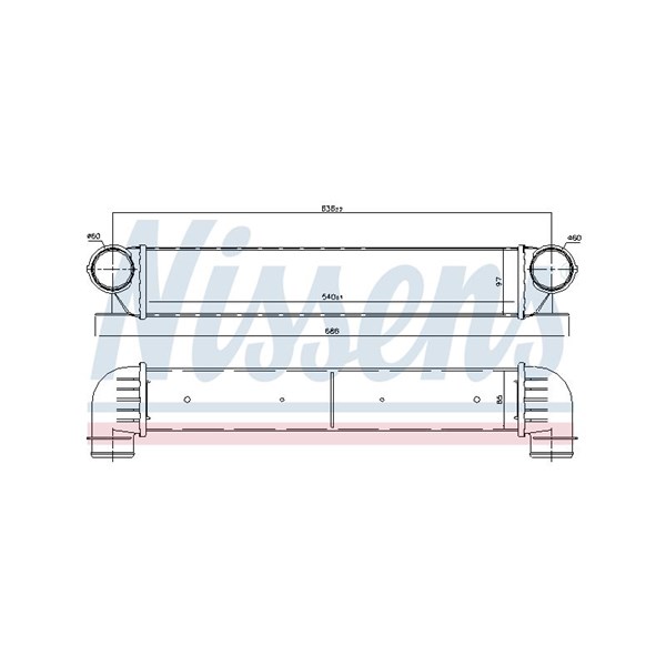 Intercooler Nissens 96726 NISSENS Intercooler Nissens 96726 NISSENS