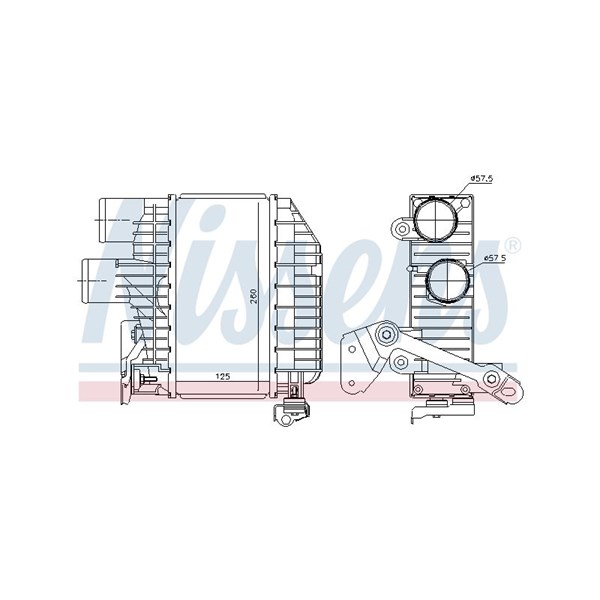 Intercooler Nissens 96758 NISSENS