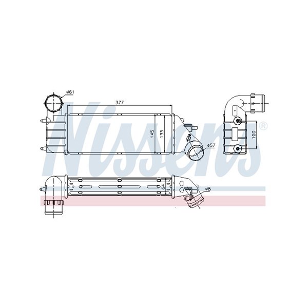 Intercooler Nissens 96766 NISSENS