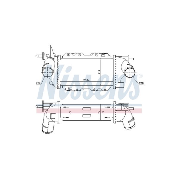 Intercooler Nissens 96772 NISSENS