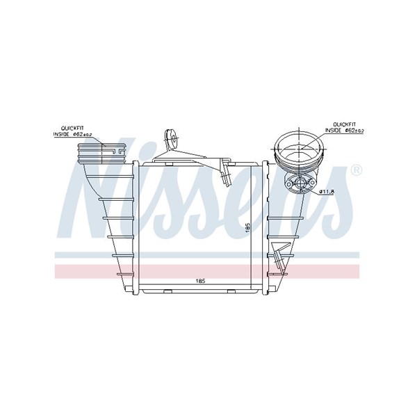 Intercooler Nissens 96773 NISSENS