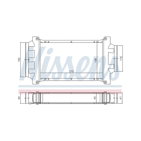 Intercooler Nissens 96777 NISSENS