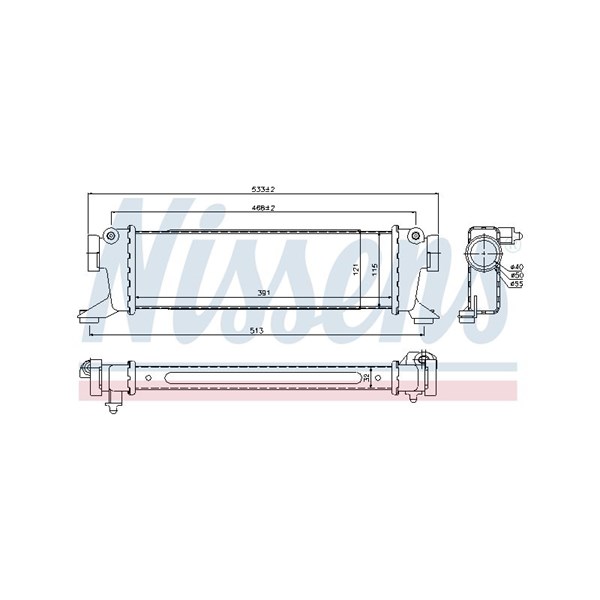 Intercooler Nissens 96782 NISSENS
