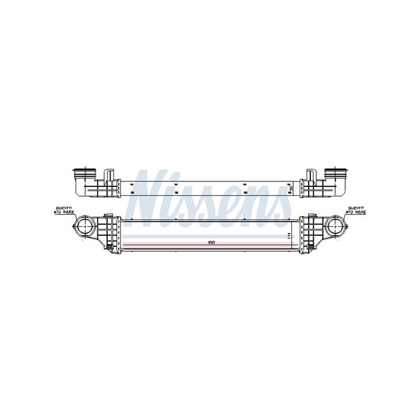 Intercooler Nissens 96786 NISSENS