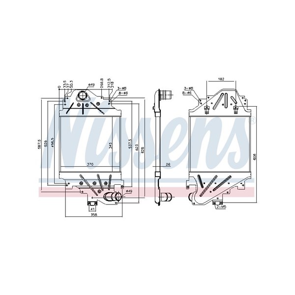 Intercooler Nissens 96791 NISSENS