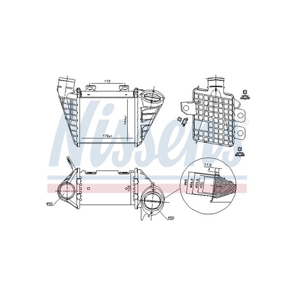 Intercooler Nissens 96795 NISSENS Intercooler Nissens 96795 NISSENS