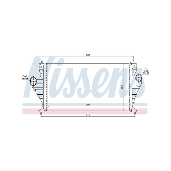 Intercooler Nissens 96853 NISSENS