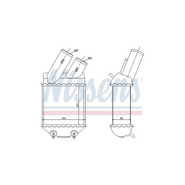 Intercooler Nissens 96855 NISSENS Intercooler Nissens 96855 NISSENS
