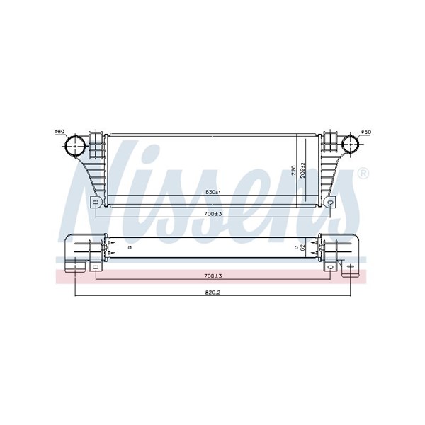 Intercooler Nissens 96857 NISSENS
