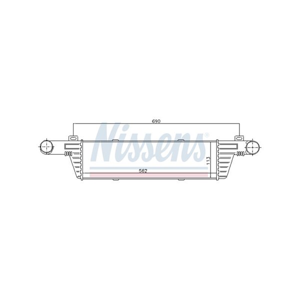 Intercooler Nissens 96860 NISSENS Intercooler Nissens 96860 NISSENS