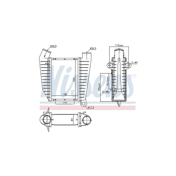 Intercooler Nissens 96864 NISSENS Intercooler Nissens 96864 NISSENS