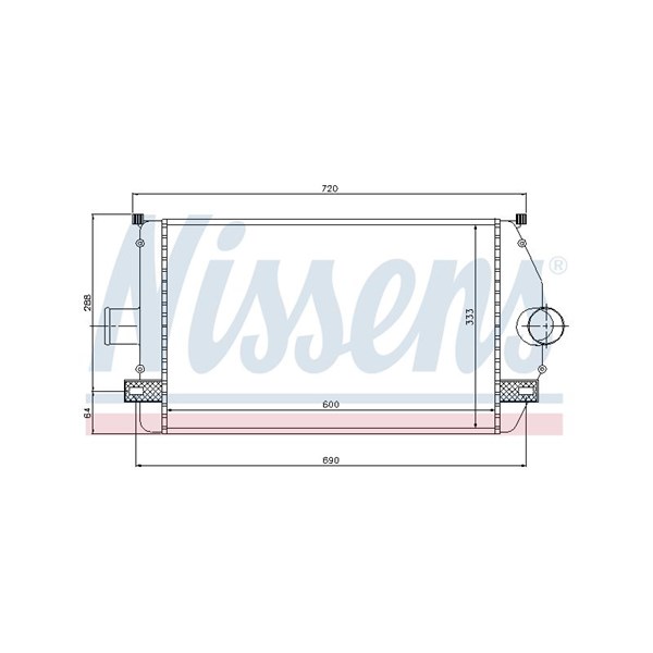 Intercooler Nissens 96866 NISSENS