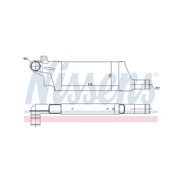 Intercooler Nissens 96898 NISSENS