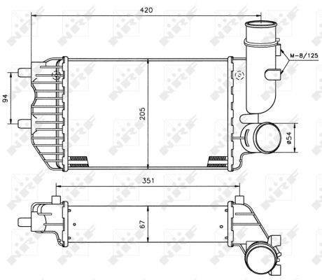 Intercooler Nrf 30066A NRF
