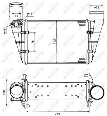 Intercooler Nrf 30127A NRF