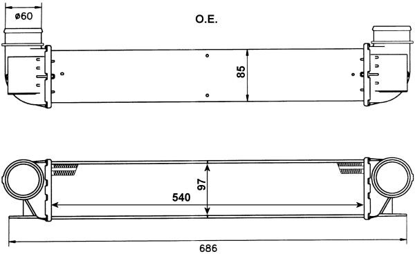 Intercooler Nrf 30129 NRF