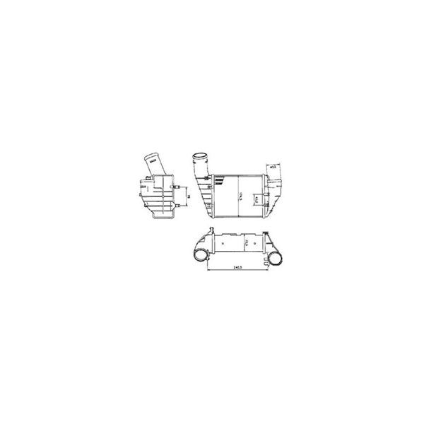 Intercooler, Höger Nrf 30131 NRF