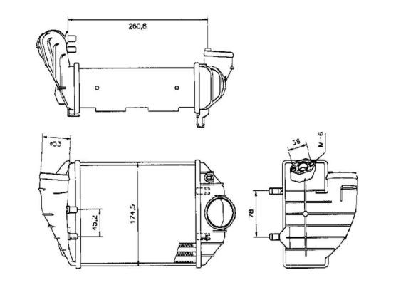 Intercooler, Vänster Nrf 30133 NRF