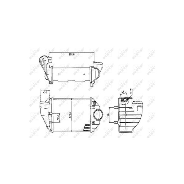 Intercooler, Vänster Nrf 30133 NRF