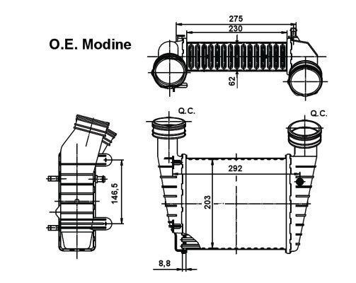 Intercooler Nrf 30138 NRF