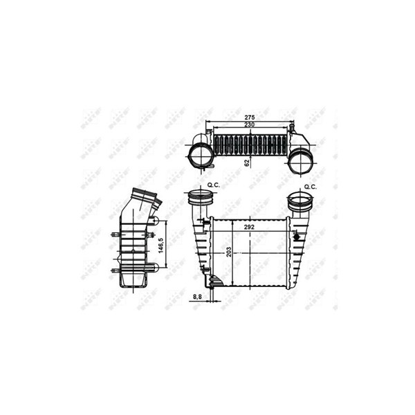 Intercooler Nrf 30138A NRF Intercooler Nrf 30138A NRF