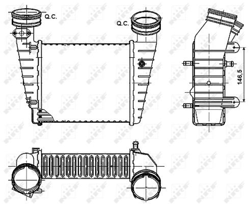 Intercooler Nrf 30147A NRF