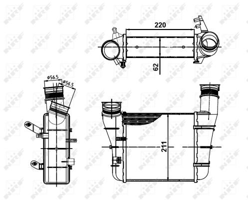 Intercooler Nrf 30148A NRF