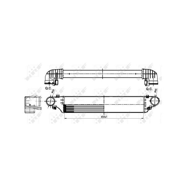 Intercooler Nrf 30164A NRF Intercooler Nrf 30164A NRF