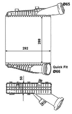 Intercooler, Vänster Nrf 30178 NRF