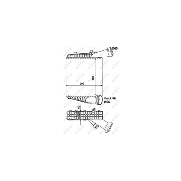 Intercooler, Vänster Nrf 30178 NRF
