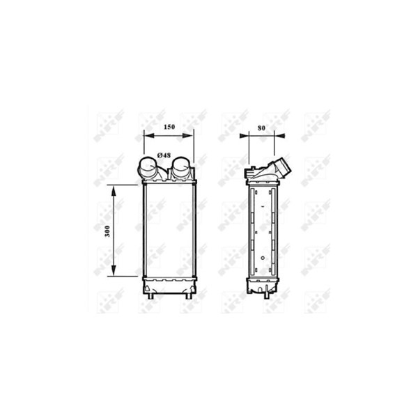 Intercooler, Vänster Nrf 30190 NRF Intercooler, Vänster Nrf 30190 NRF