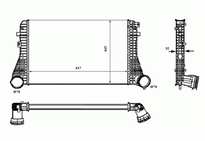 Intercooler Nrf 30226 NRF
