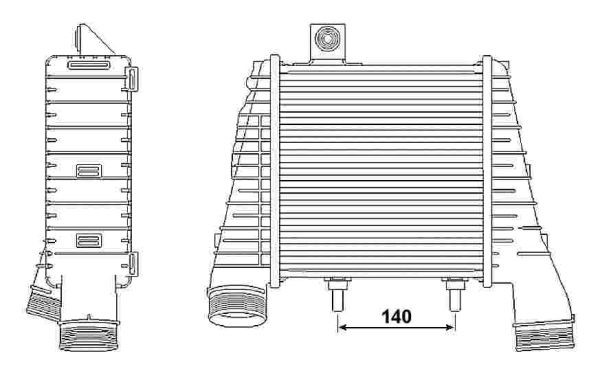 Intercooler, Vänster Nrf 30237 NRF