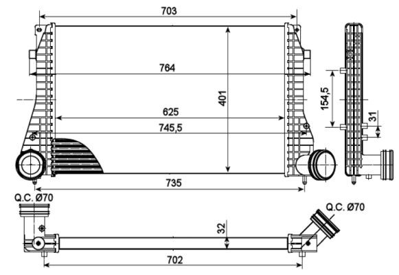 Intercooler Nrf 30290 NRF