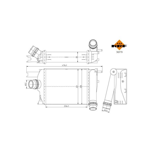 Intercooler, Höger, Vänster Nrf 30379 NRF Intercooler, Höger, Vänster Nrf 30379 NRF