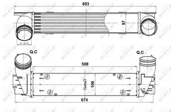 Intercooler Nrf 30385 NRF