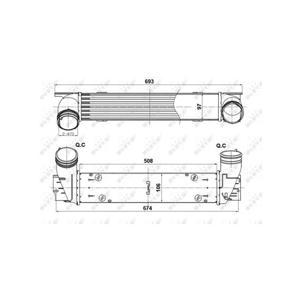 Intercooler Nrf 30385 NRF