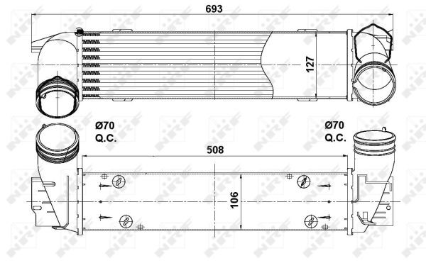Intercooler Nrf 30386 NRF