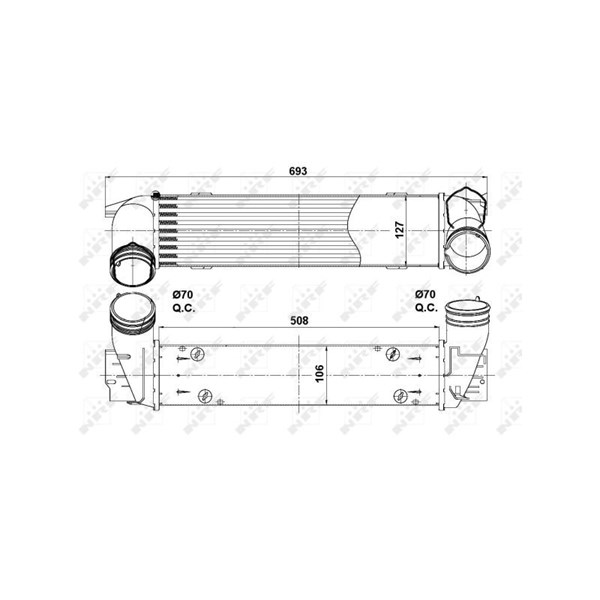 Intercooler Nrf 30386 NRF